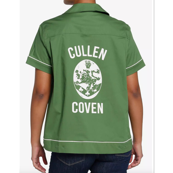 Copied - TWILIGHT SAGA BELLA WOVEN BUTTON DOWN SHIRT BOWLING SHIRT CULLEN COVEN - Picture 1 of 7